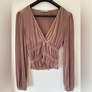 ZARA Rose Gold Blouse